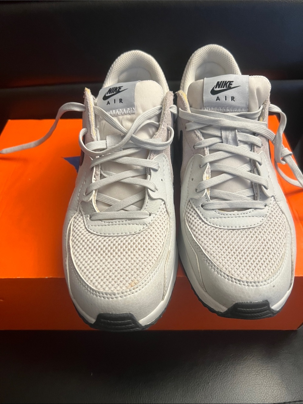 Nike women Light Gray Mesh & Leather Sneakers